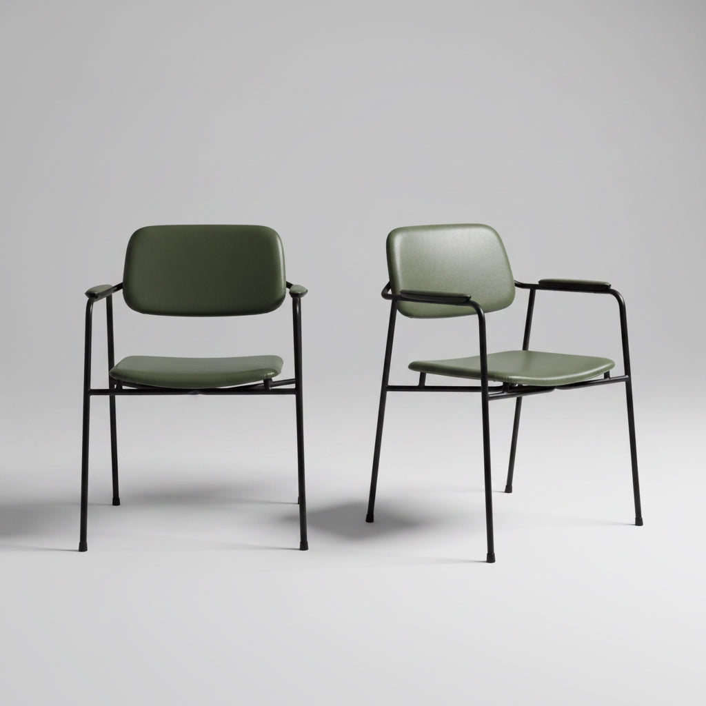 Paire de fauteuils Eugen Schmidt, modèle Coraline pour Airborne 1960
