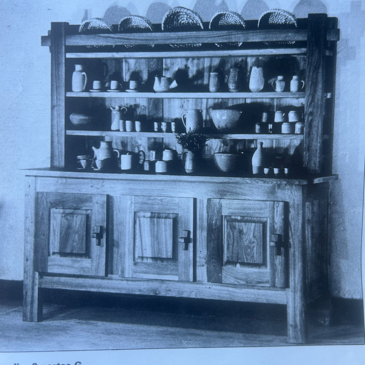 Buffet en ormeau Jean Touret et les Artisans de Lozère 1957
