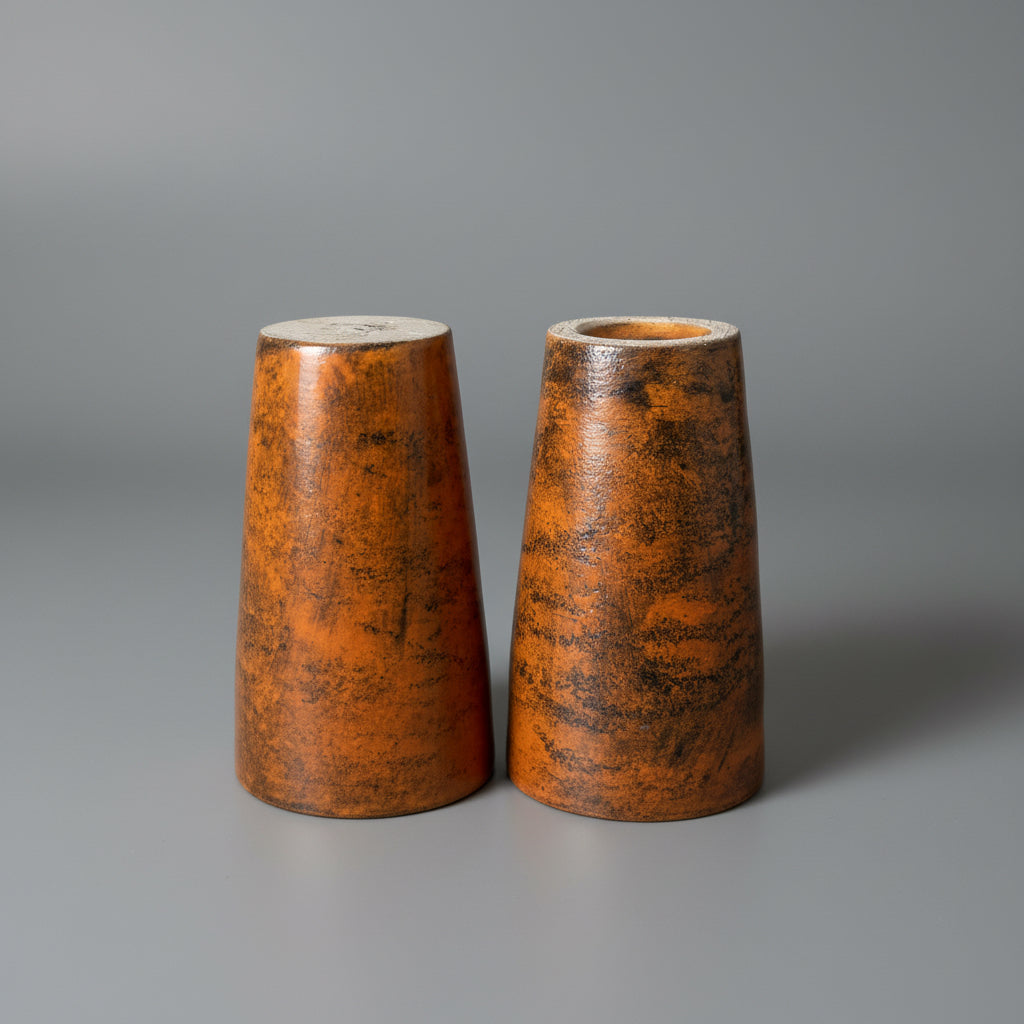 Paire de gobelets en céramique émaillée par Jacques Blin, 1960s