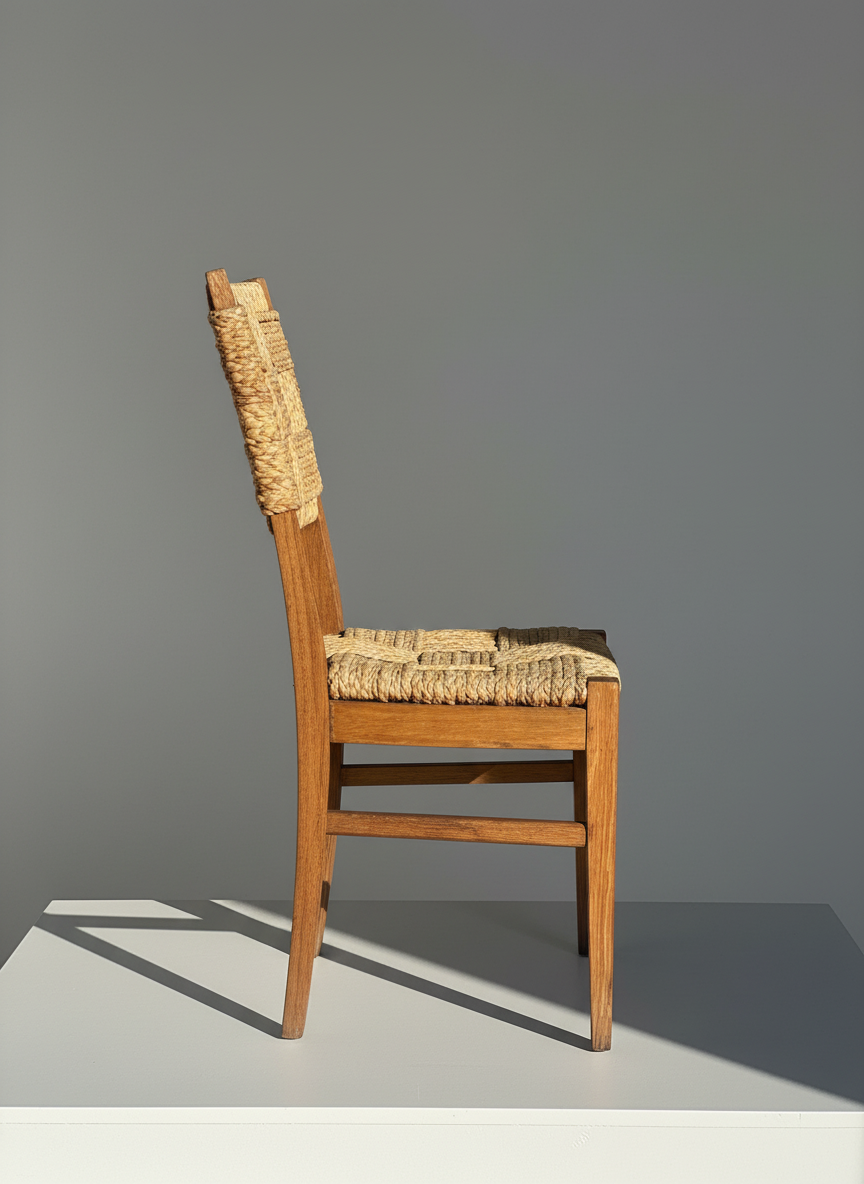 Ensemble de fauteuils et chaises Audoux Minet, 1950s, set de 6