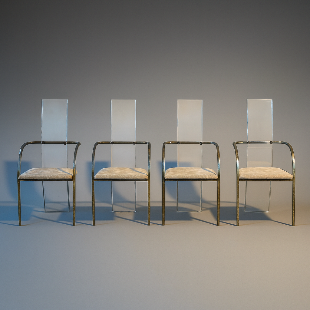 Ensemble de 4 chaises Charles Hollis Jones pour Belgo Chrom 1970