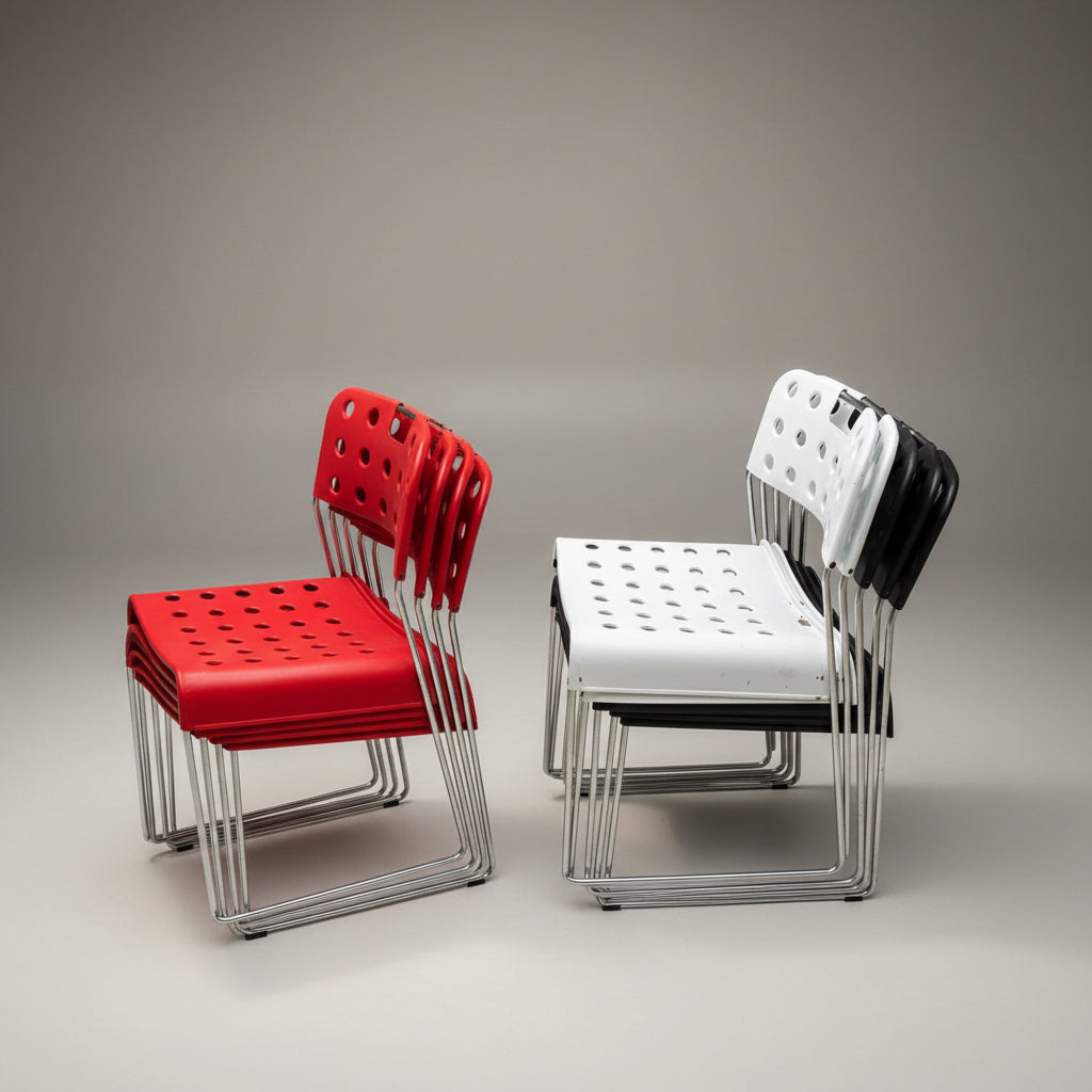 Ensemble de 9 chaises modèle Omstak par Rodney Kinsman pour Bieffeplas 1960