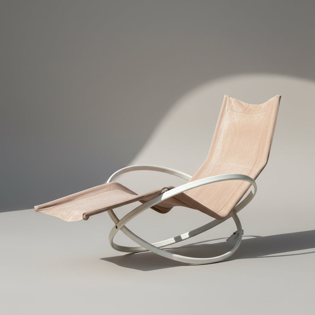 Chaise longue à bascule Roger Lecal modèle Jetstar 1975