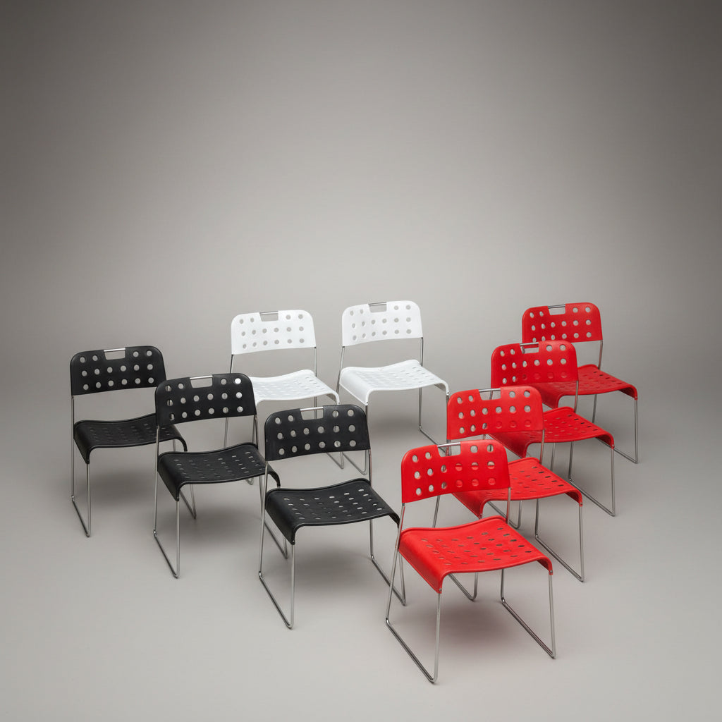 Ensemble de 9 chaises modèle Omstak par Rodney Kinsman pour Bieffeplas 1960