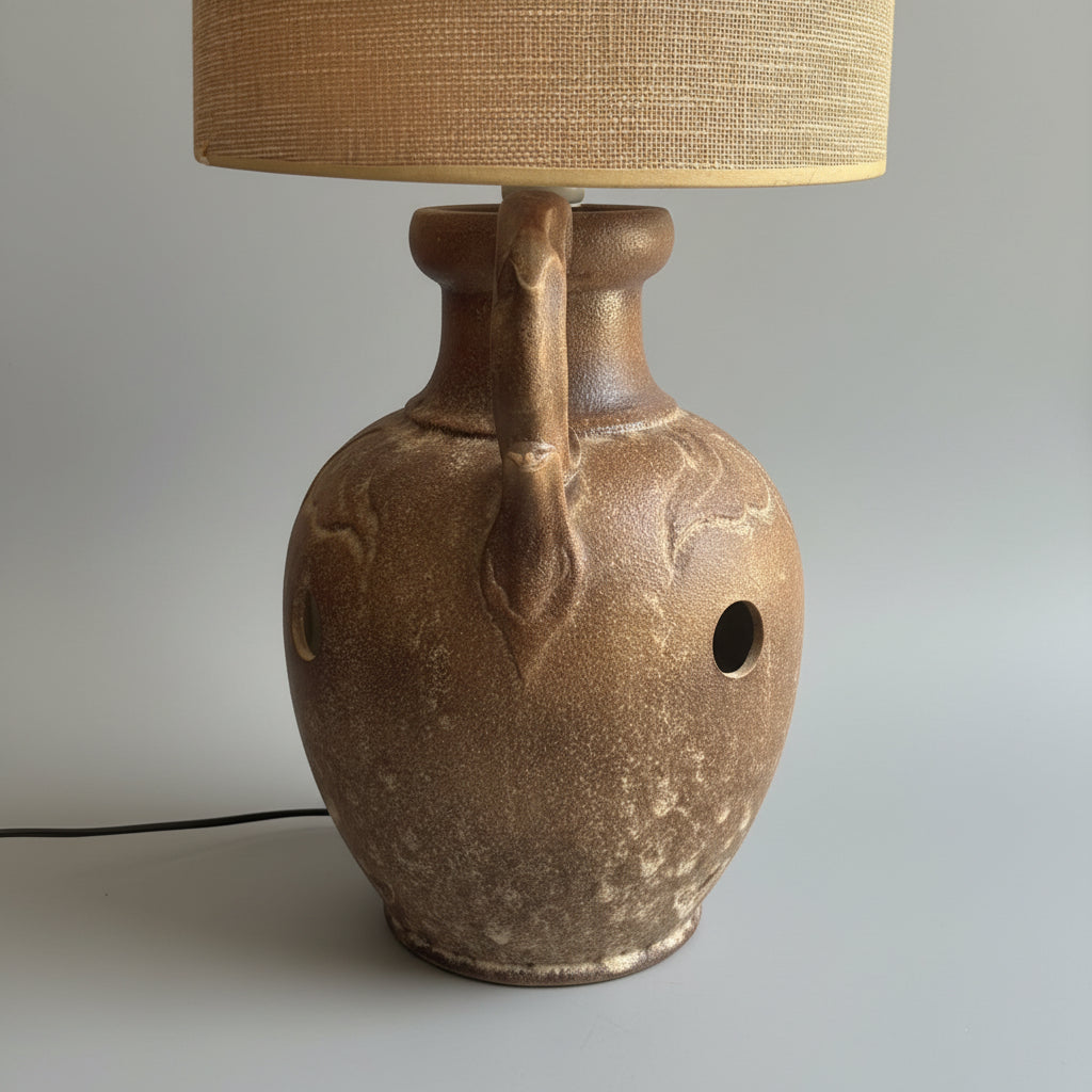 Lampe de sol en céramique 1970