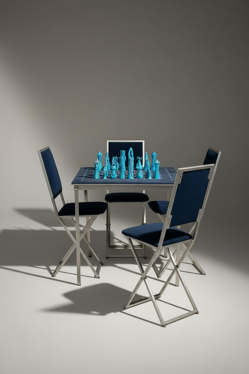 Table à jeux ou table de bridge Christian Dior Vintage 1970