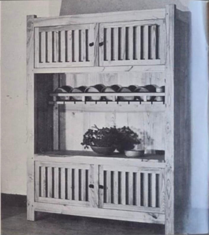 Buffet d'atelier Jean Touret pour Les Paysans & Artisans de Lozère 1960