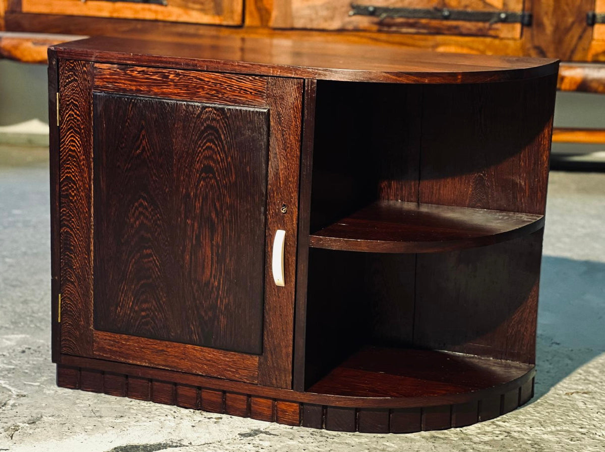 Importante Paire de chevets Art Déco en bois de Palmier 1930