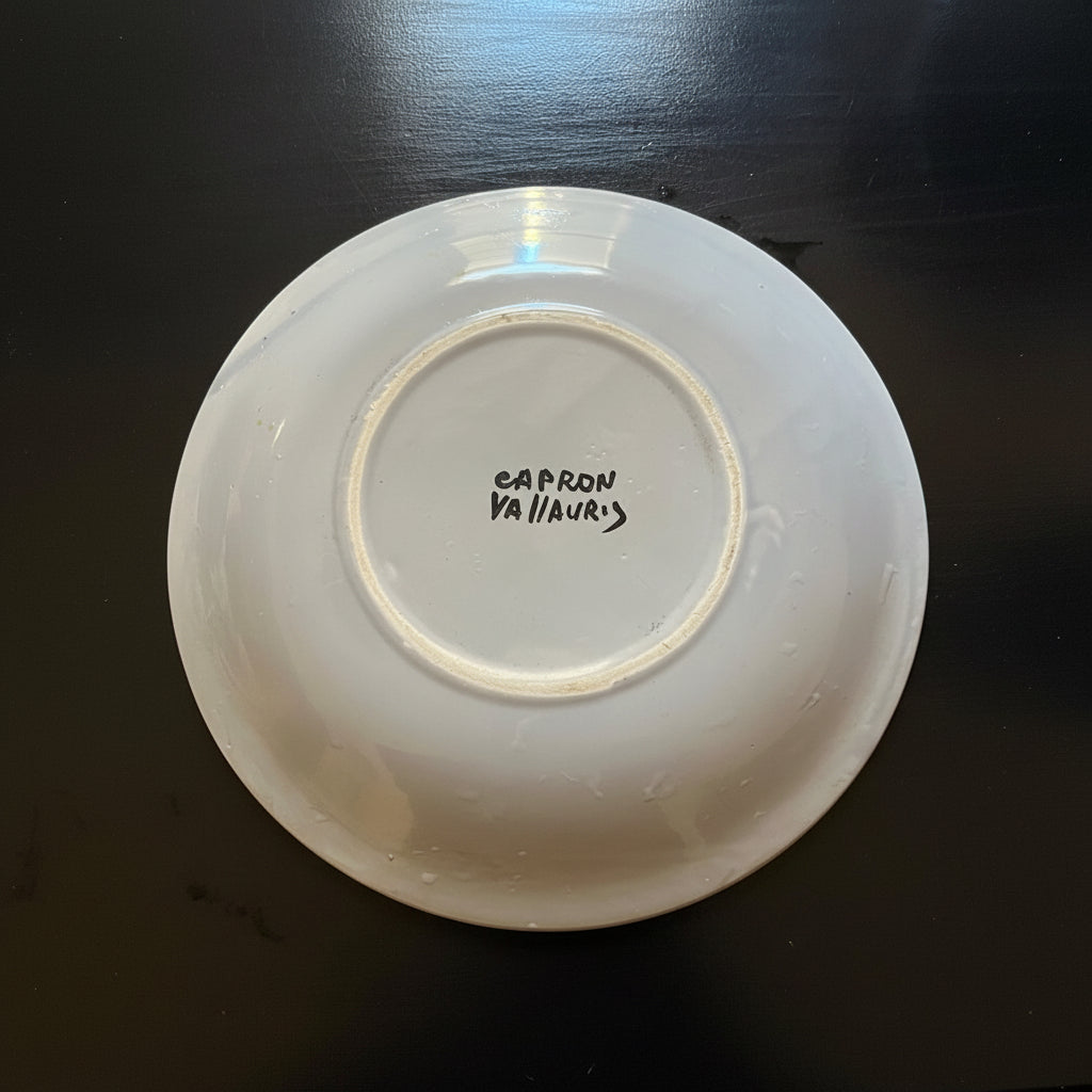 Assiette en céramique Roger Capron, 1960
