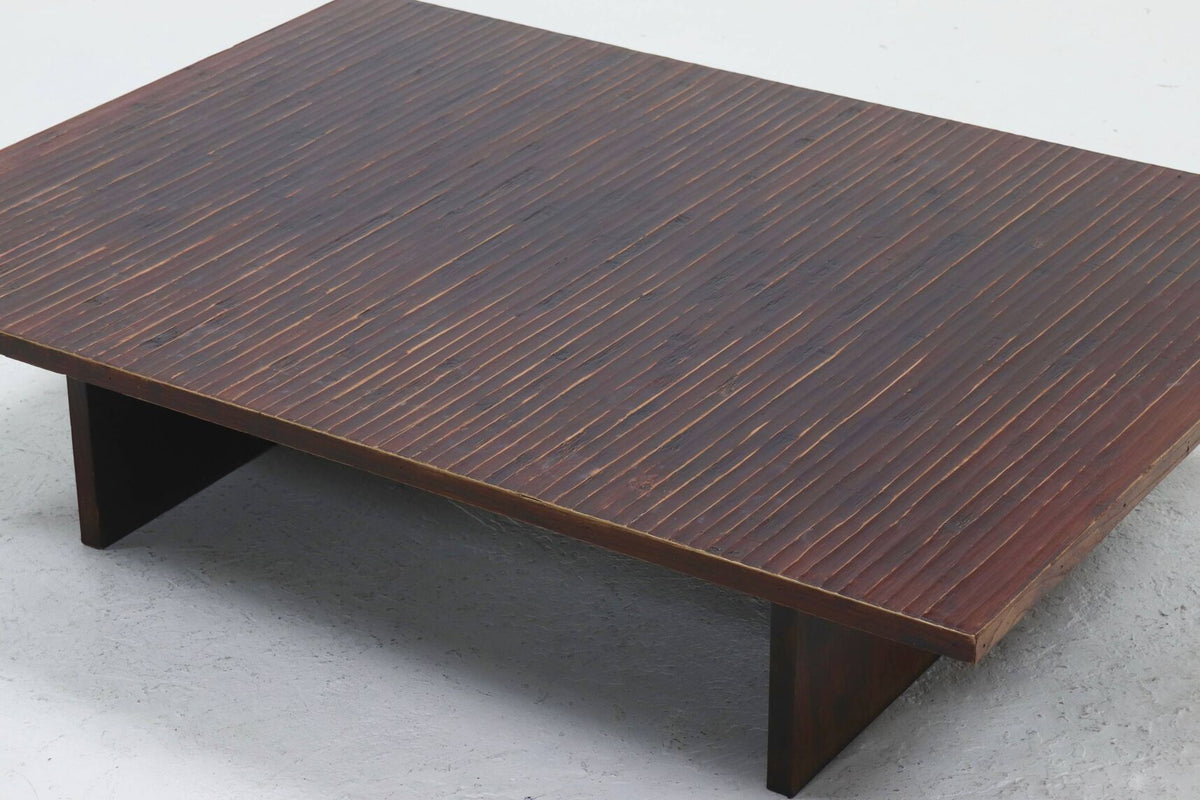 Table Basse en Bambou par Axel Vervoordt, Belgique, 1980s
