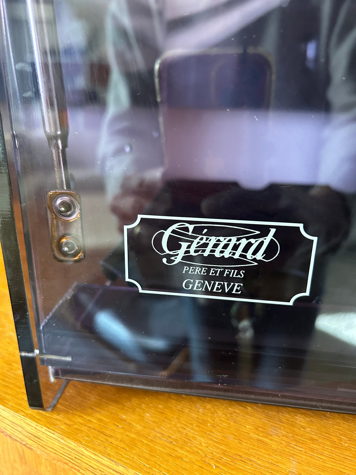 Boîte à cigares Maison Gérard Père et Fils, Genève, années 1980
