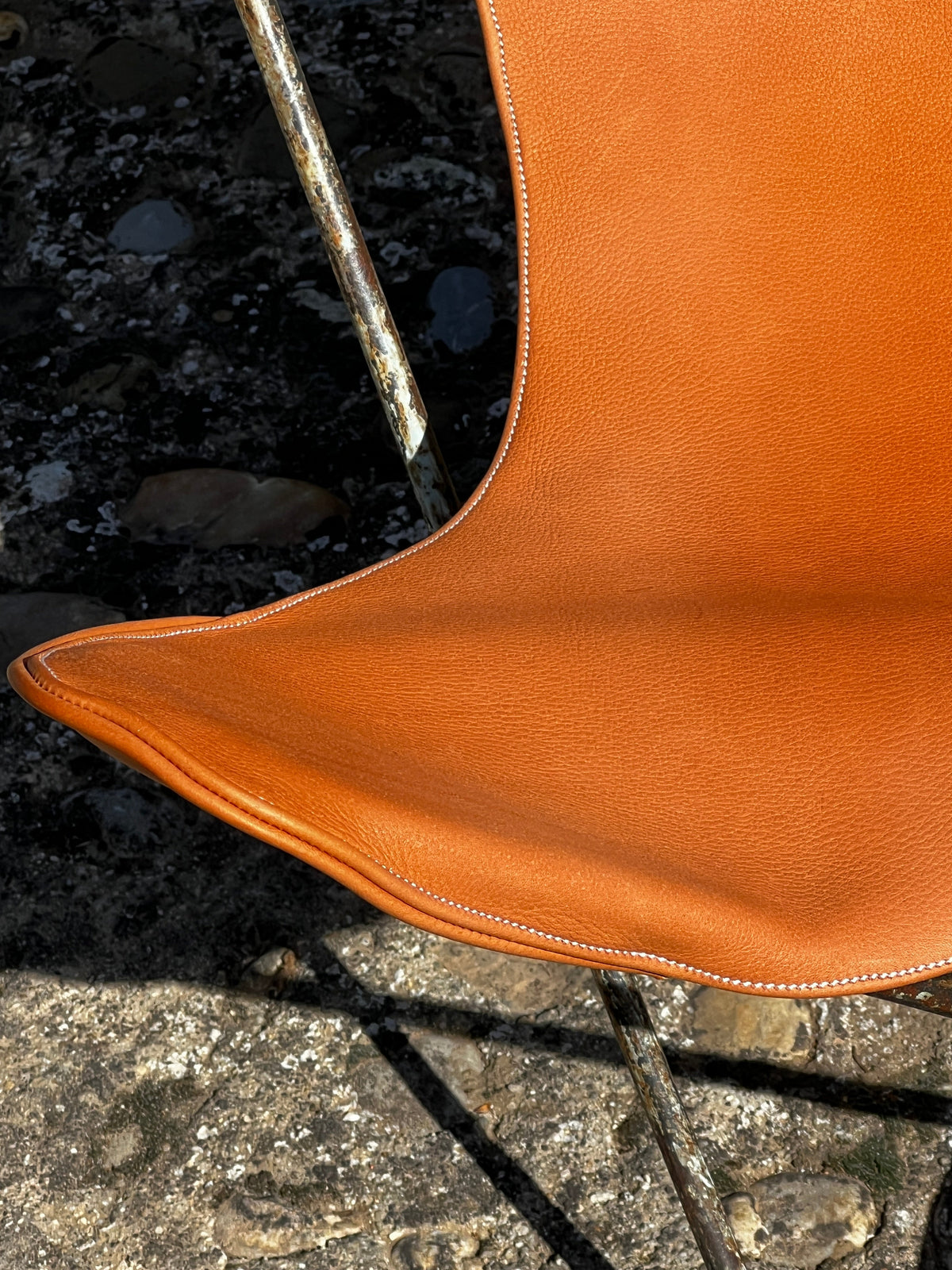 Fauteuil AA Butterfly pour Airborne 1950 en cuir