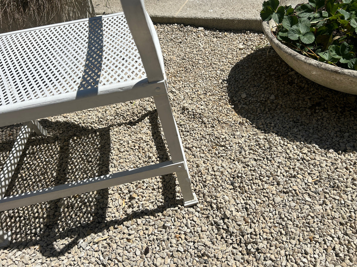 Banc de jardin en fer riveté Gustave Serrurier-Bovy 1900/1910