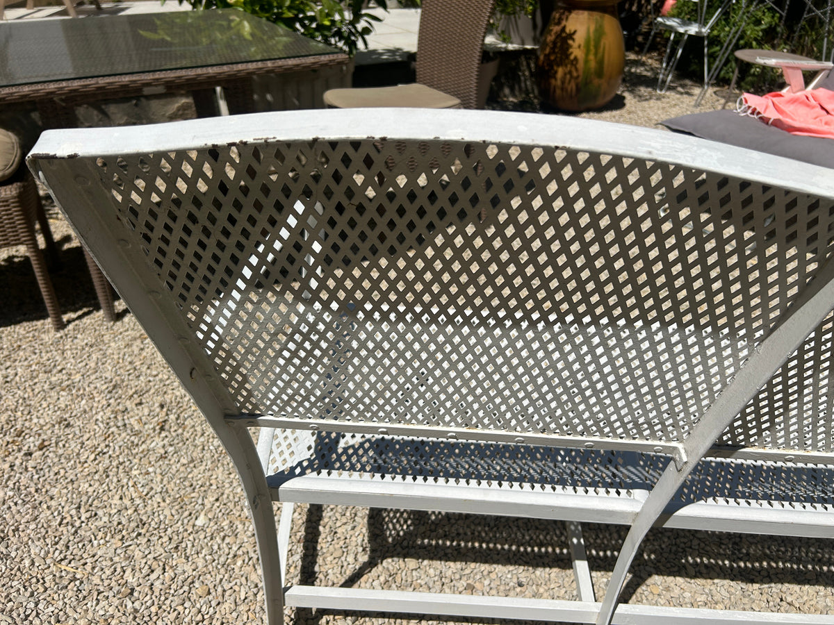 Banc de jardin en fer riveté Gustave Serrurier-Bovy 1900/1910