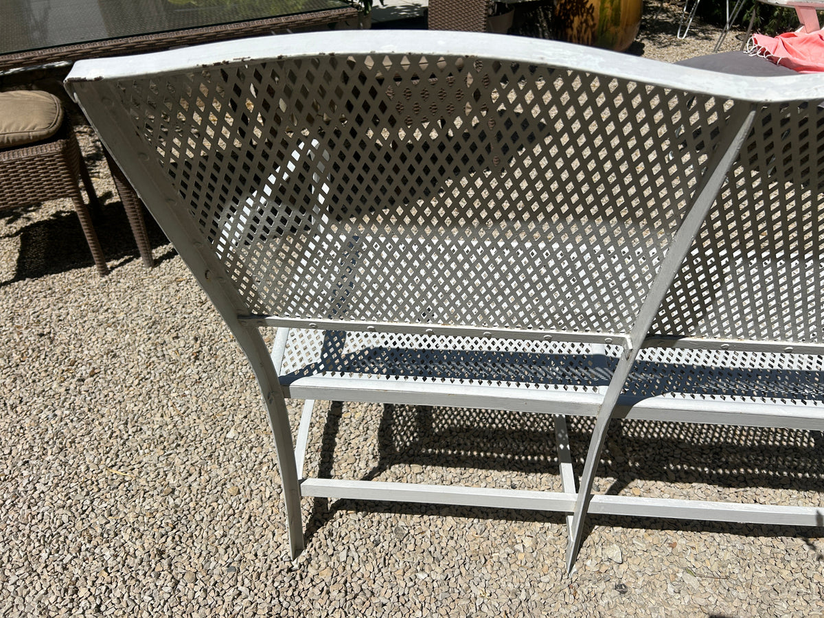 Banc de jardin en fer riveté Gustave Serrurier-Bovy 1900/1910