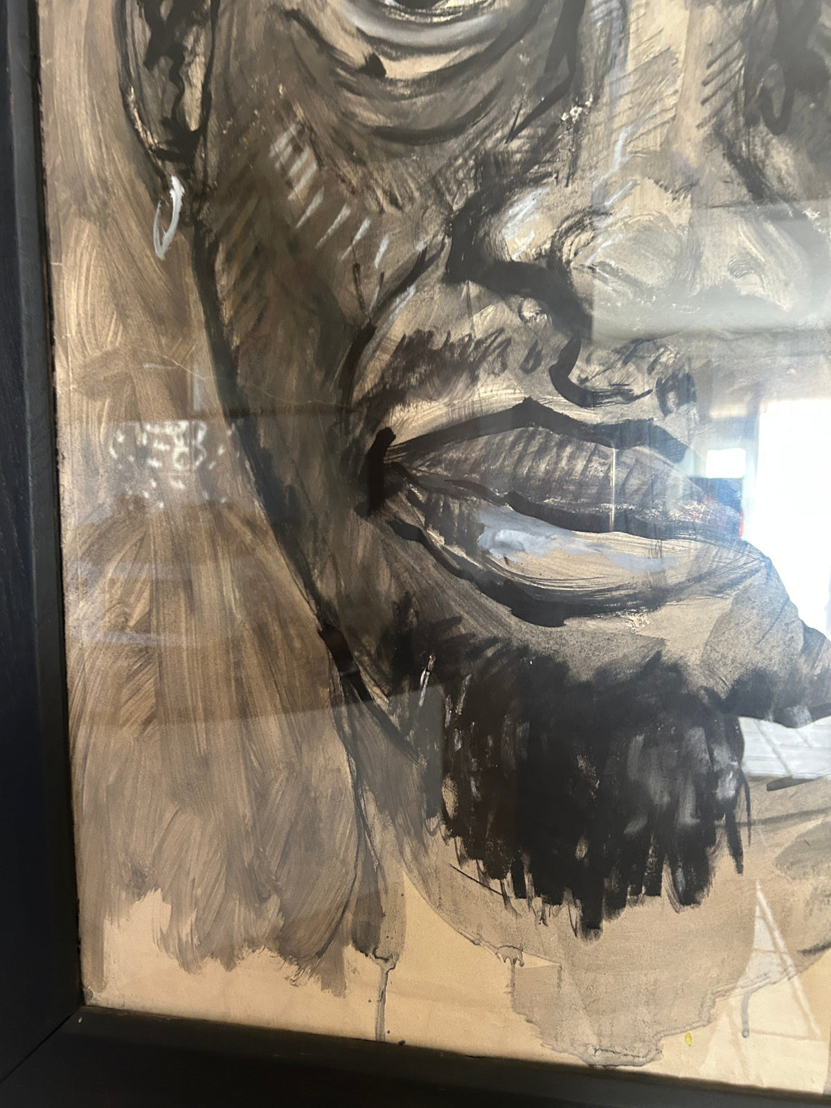 Dessin à la Gouache et au Fusain par Jean Poulain, 1939