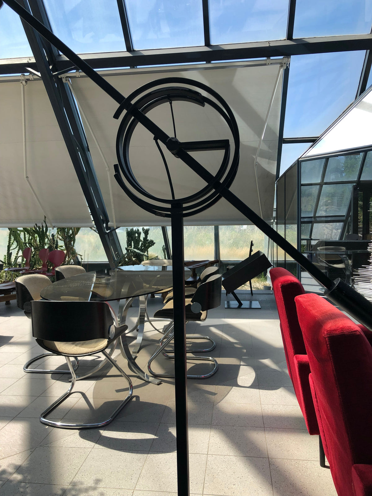 Lampadaire « Il Tempo » par Relco Italia, acier laqué noir, vers 1955