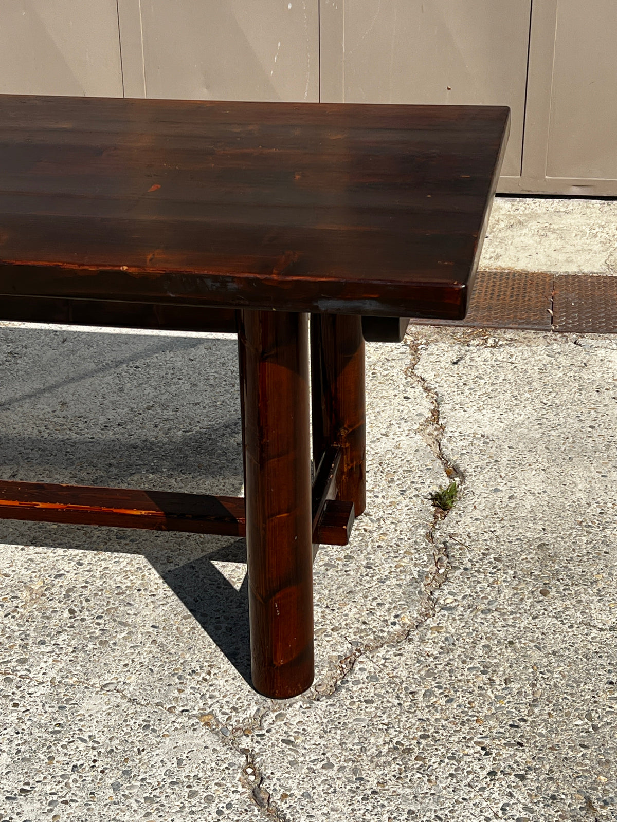Table de salle à manger Georges Robert en pin et chêne 1960