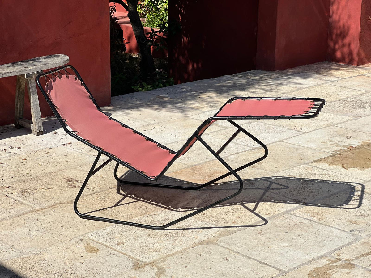 Ensemble de 4 chaises longues « Barwa » de J. Waldheim et E. Bartolucci, 1950
