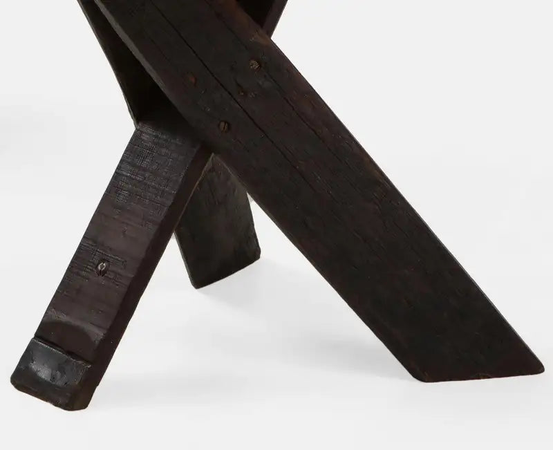 Chaise Audoux & Minet, France, 1950, en raphia tressé et bois
