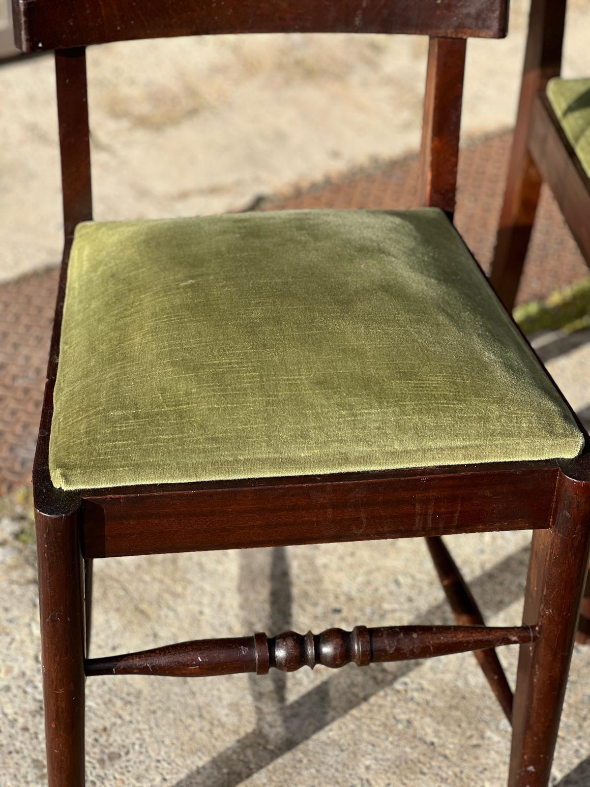 Ensemble de 6 chaises Art Déco françaises numérotées Gaston Poisson 1940
