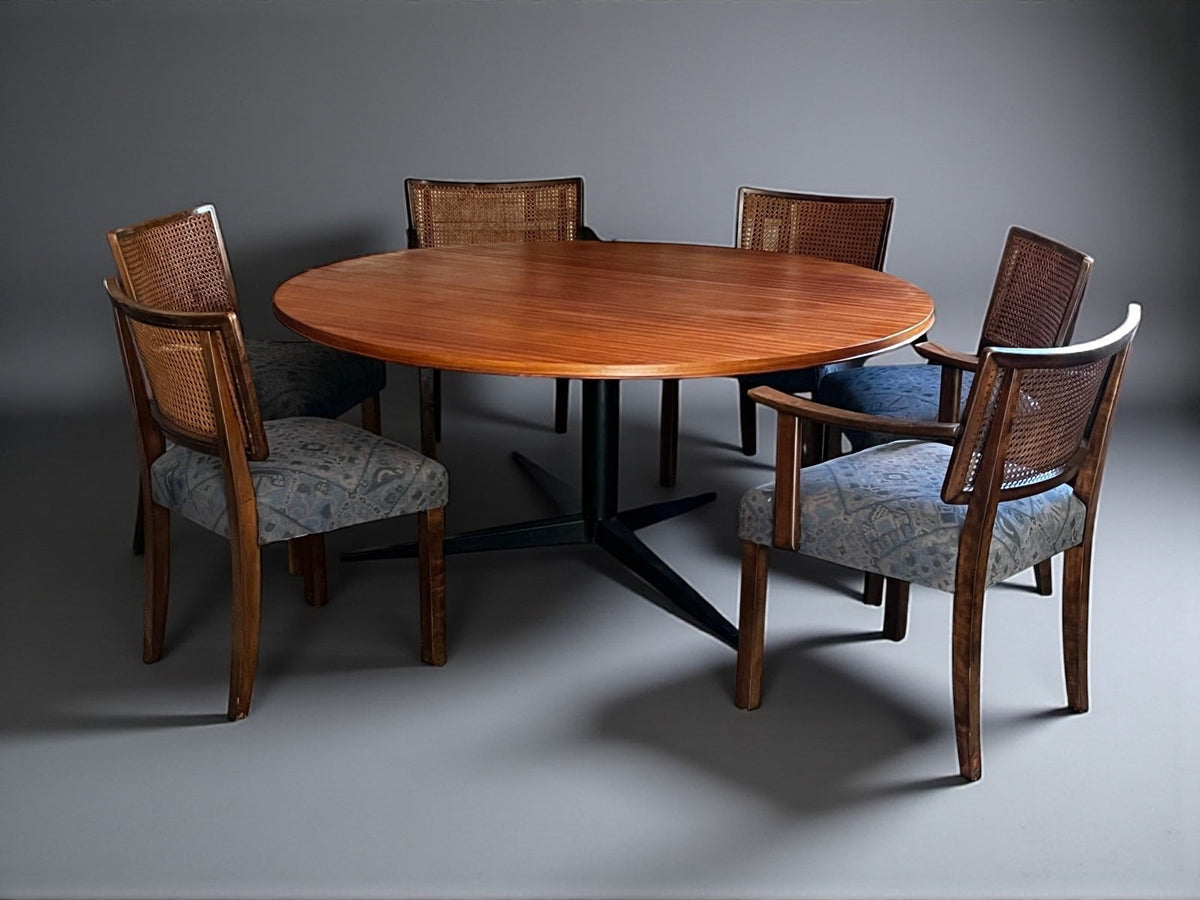 Table de salle à manger acajou John Tabraham pour DS Vorster 1960